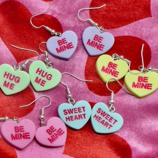 Valentine’s Day candy earrings